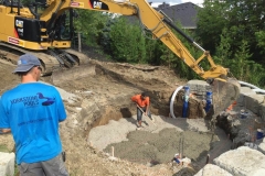 Inground Swimming Pool Construction Process Photo  Gallery - Yorkstone Pools & Landscapes