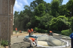 Inground Swimming Pool Construction Process Photo  Gallery - Yorkstone Pools & Landscapes